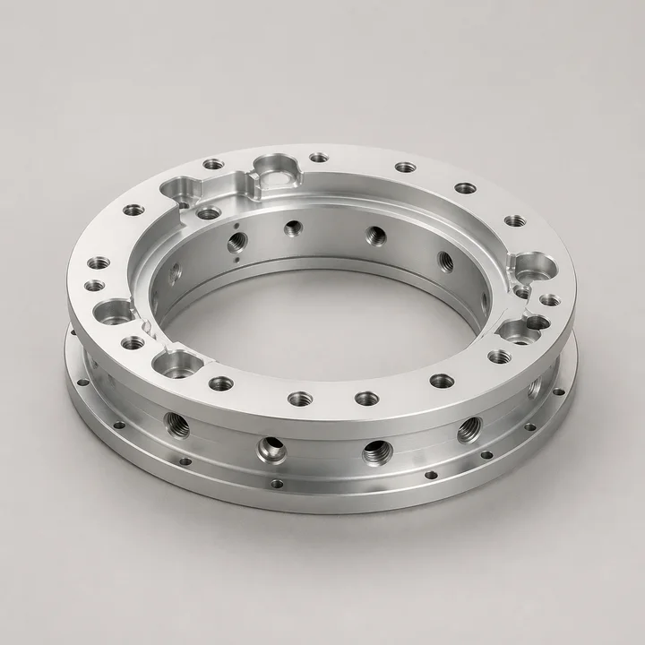 Coolant distribution ring in 6061-T6 aluminum, catalog product photograph