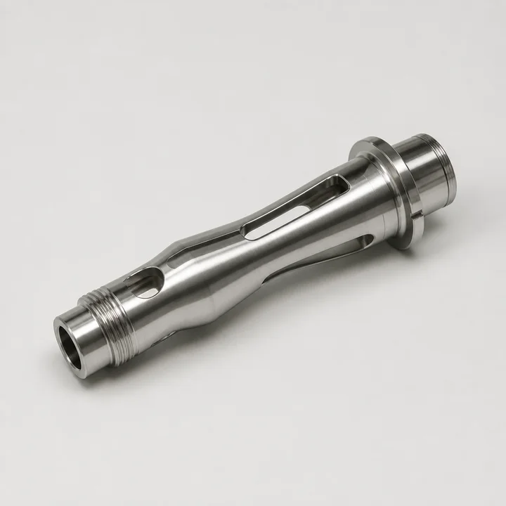 Medical instrument handle in 316L stainless, catalog product photograph