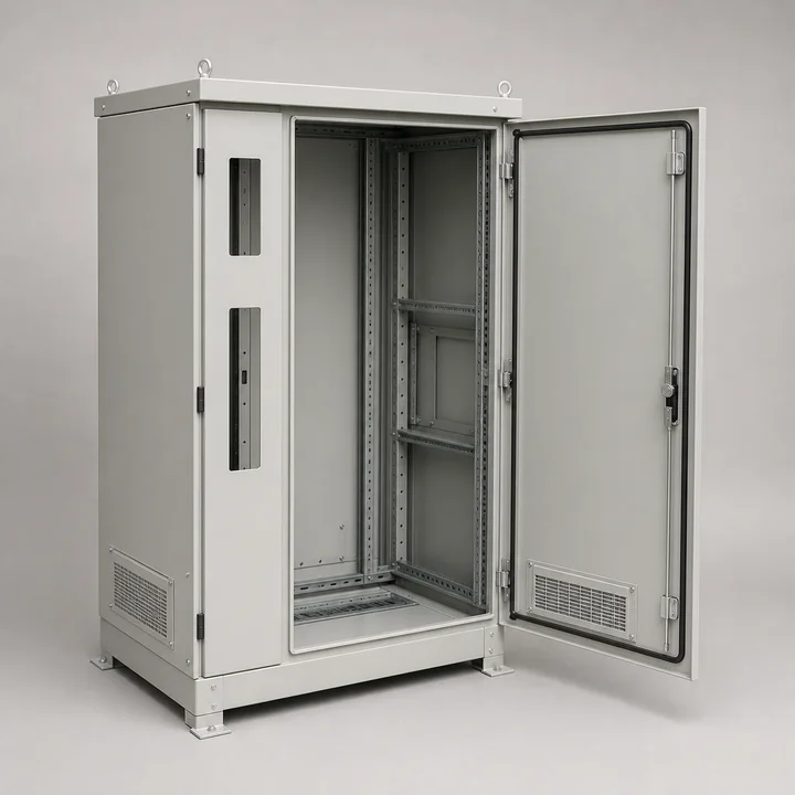 Modular PLC cabinet in 14ga CRS, catalog product photograph