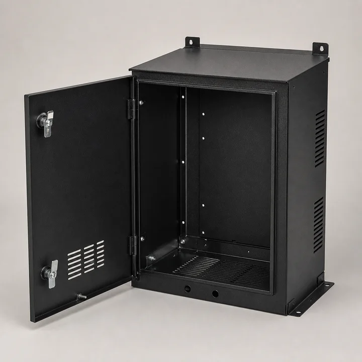 Motor drive housing in 16ga CRS, catalog product photograph