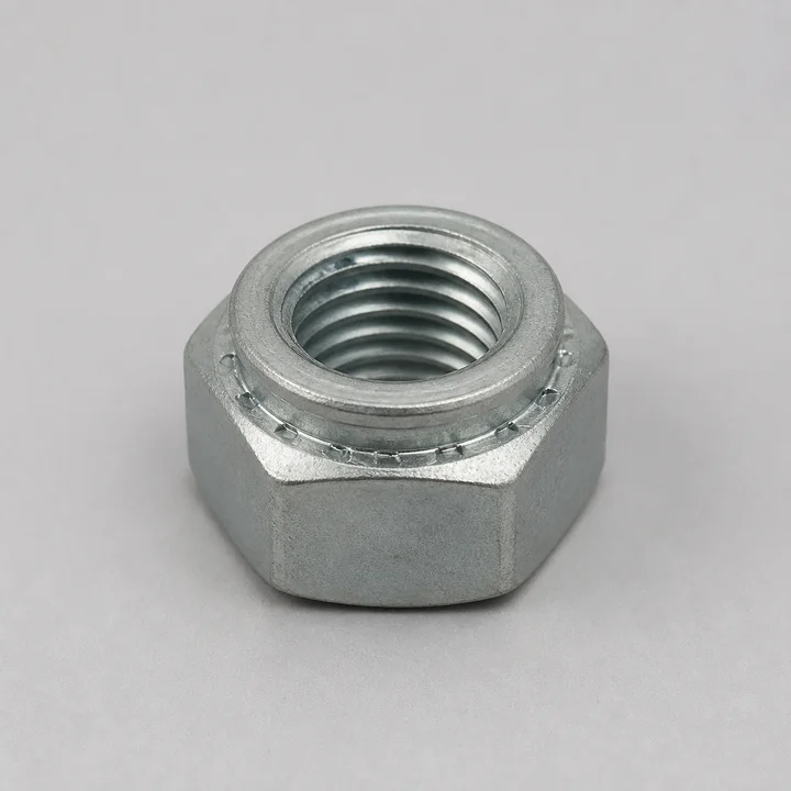 All-metal prevailing torque nut M12 in Class 10 steel, catalog product photograph
