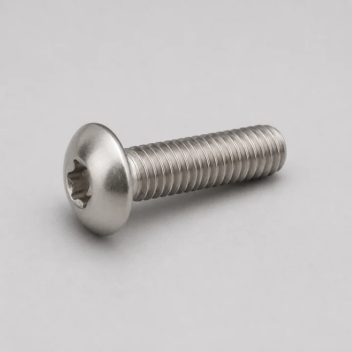 Button head Torx screw M5 × 0.8 in A2-70 stainless, catalog product photograph