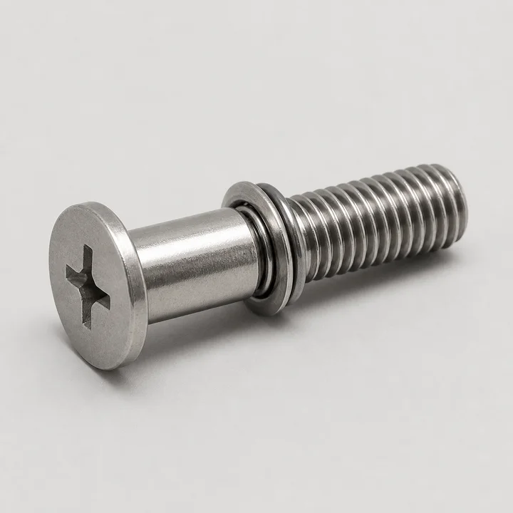 Captive panel screw M4 in 303 stainless, catalog product photograph