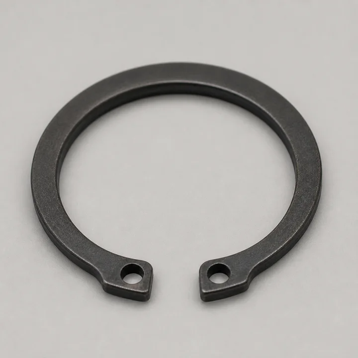 Retaining ring 25mm external in 1074 spring steel, catalog product photograph