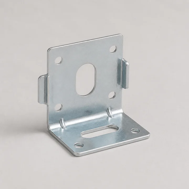 Right-angle mounting bracket in 2.0mm 1008 CRS, catalog product photograph