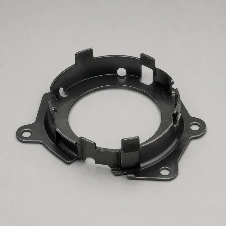Stamped bearing retainer in 1.5mm 1074 spring steel, catalog product photograph