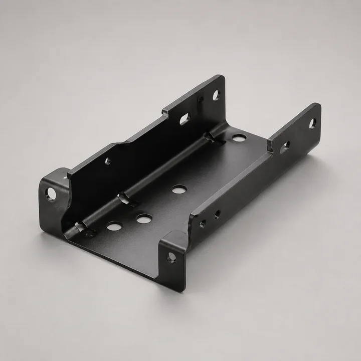 U-channel support bracket in 3.0mm HSLA steel, catalog product photograph